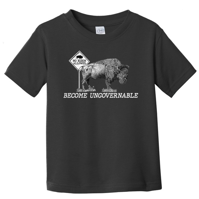 Garand Thumb Become UnGovernable Bison Toddler T-Shirt
