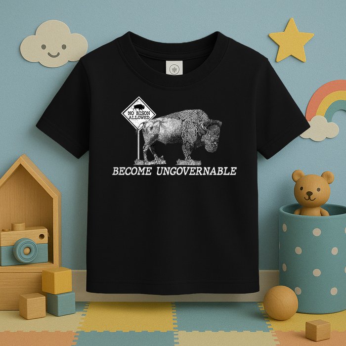 Garand Thumb Become UnGovernable Bison Toddler T-Shirt