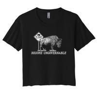 Garand Thumb Become UnGovernable Bison Crop Top