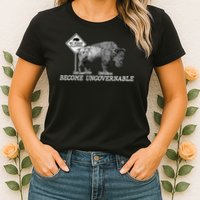 Garand Thumb Become UnGovernable Bison Womens T-Shirt