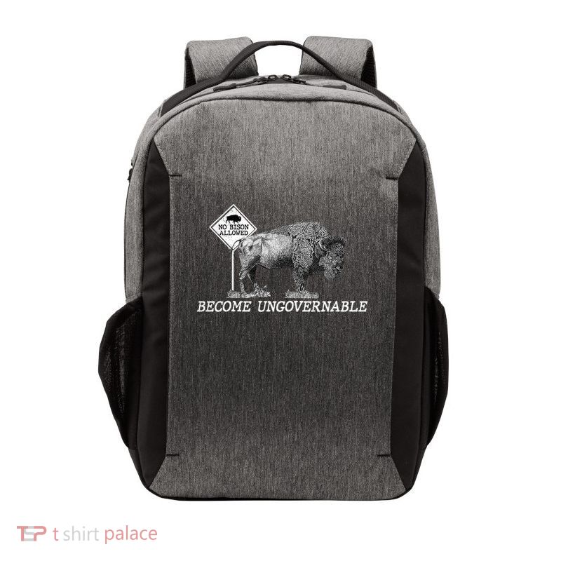 Garand Thumb Become UnGovernable Bison Vector Backpack