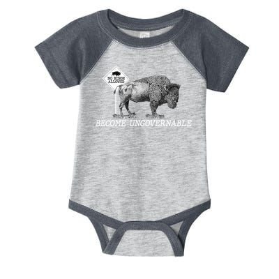 Garand Thumb Become UnGovernable Bison Infant Baby Jersey Bodysuit