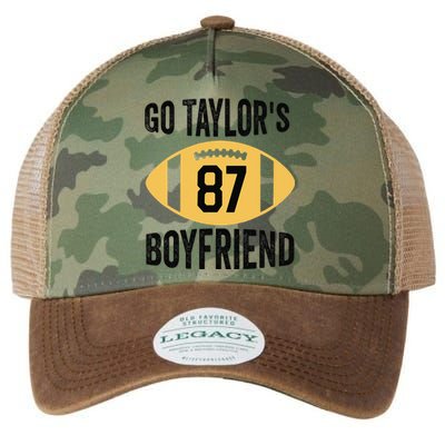 Go Taylors Boyfriend Football Funny Go TaylorS Legacy Tie Dye Trucker Hat