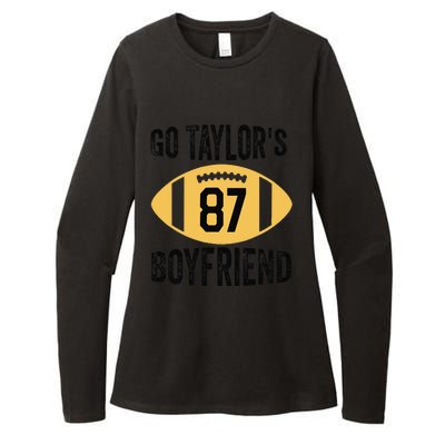 Go Taylors Boyfriend Football Funny Go TaylorS Womens CVC Long Sleeve Shirt