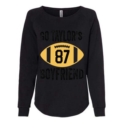 Go Taylors Boyfriend Football Funny Go TaylorS Womens California Wash Sweatshirt