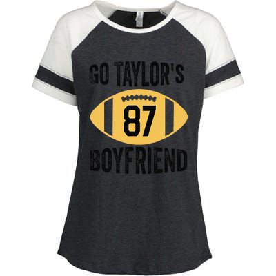 Go Taylors Boyfriend Football Funny Go TaylorS Enza Ladies Jersey Colorblock Tee