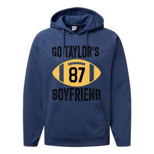 Go Taylors Boyfriend Football Funny Go TaylorS Performance Fleece Hoodie