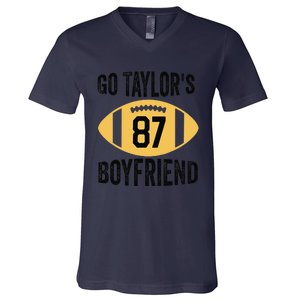 Go Taylors Boyfriend Football Funny Go TaylorS V-Neck T-Shirt