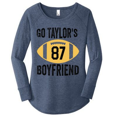 Go Taylors Boyfriend Football Funny Go TaylorS Women's Perfect Tri Tunic Long Sleeve Shirt