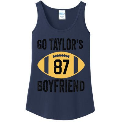 Go Taylors Boyfriend Football Funny Go TaylorS Ladies Essential Tank