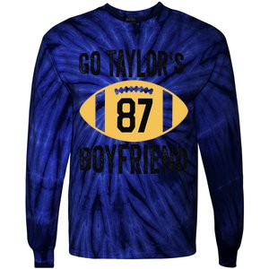 Go Taylors Boyfriend Football Funny Go TaylorS Tie-Dye Long Sleeve Shirt