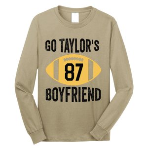 Go Taylors Boyfriend Football Funny Go TaylorS Long Sleeve Shirt