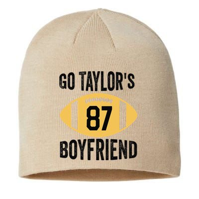 Go Taylors Boyfriend Football Funny Go TaylorS Sustainable Beanie