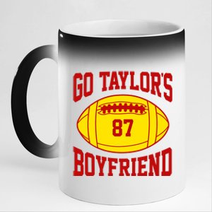 Go Taylors Boyfriend Football 11oz Black Color Changing Mug