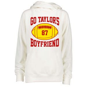 Go Taylors Boyfriend Football Womens Funnel Neck Pullover Hood