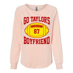 Go Taylors Boyfriend Football Womens California Wash Sweatshirt