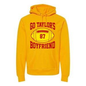 Go Taylors Boyfriend Football Premium Hoodie