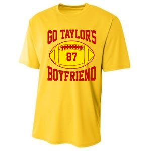 Go Taylors Boyfriend Football Performance Sprint T-Shirt