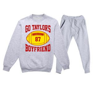 Go Taylors Boyfriend Football Premium Crewneck Sweatsuit Set