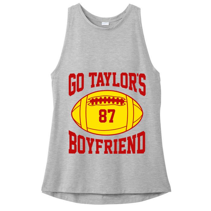 Go Taylors Boyfriend Football Ladies PosiCharge Tri-Blend Wicking Tank