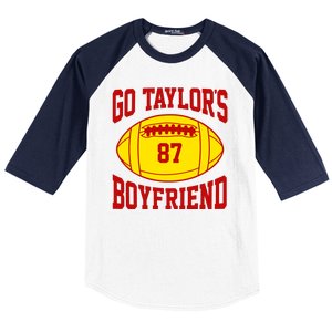 Go Taylors Boyfriend Football Baseball Sleeve Shirt