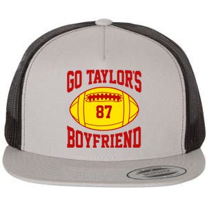 Go Taylors Boyfriend Football Flat Bill Trucker Hat