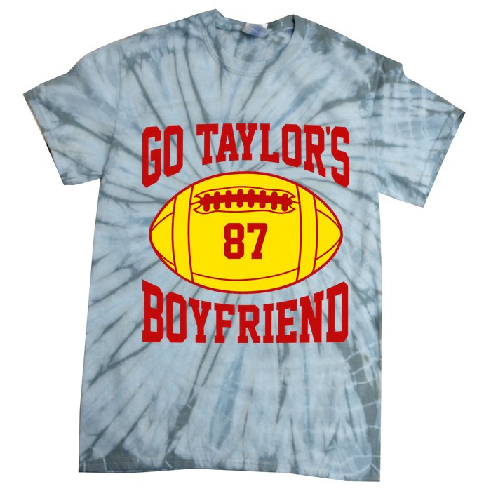 Go Taylors Boyfriend Football Tie-Dye T-Shirt