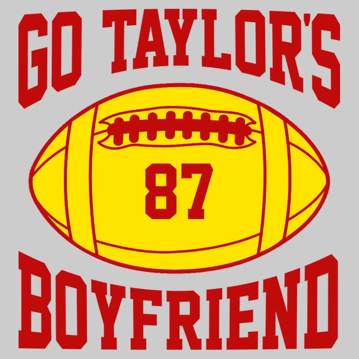 Go Taylors Boyfriend Football Tie-Dye T-Shirt