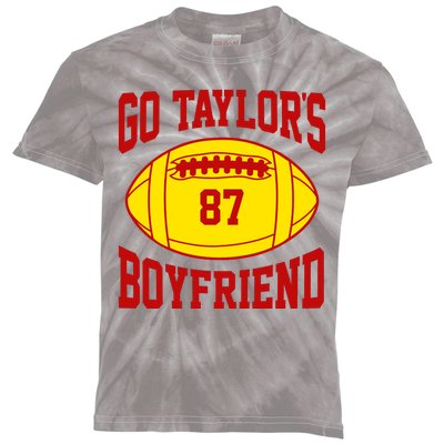 Go Taylors Boyfriend Football Kids Tie-Dye T-Shirt