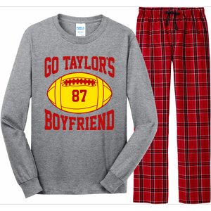 Go Taylors Boyfriend Football Long Sleeve Pajama Set