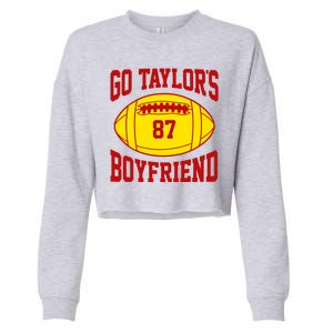 Go Taylors Boyfriend Football Cropped Pullover Crew