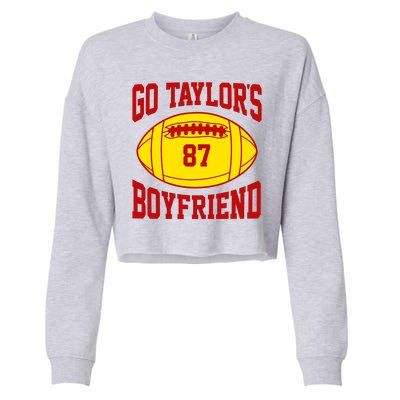 Go Taylors Boyfriend Football Cropped Pullover Crew