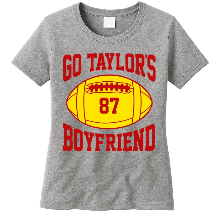Go Taylors Boyfriend Football Womens T-Shirt