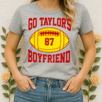 Go Taylors Boyfriend Football Womens T-Shirt