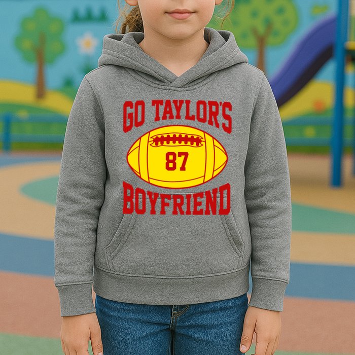 Go Taylors Boyfriend Football Kids Hoodie