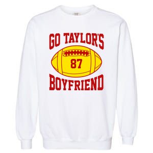 Go Taylors Boyfriend Football Garment-Dyed Sweatshirt