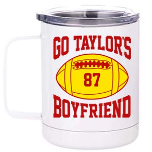 Go Taylors Boyfriend Football 12 oz Stainless Steel Tumbler Cup