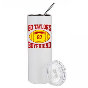 Go Taylors Boyfriend Football Stainless Steel Tumbler