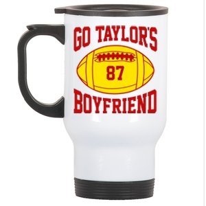 Go Taylors Boyfriend Football Stainless Steel Travel Mug