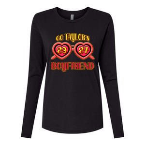 Go TaylorS Boyfriend Football Sports Fan Womens Cotton Relaxed Long Sleeve T-Shirt