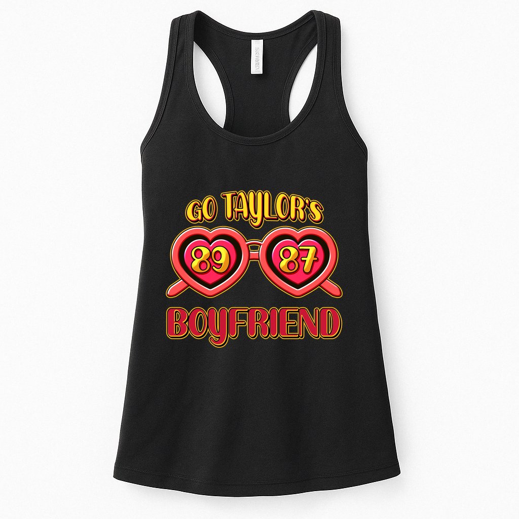 Go TaylorS Boyfriend Football Sports Fan Womens Tank Top
