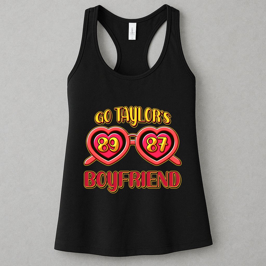 Go TaylorS Boyfriend Football Sports Fan Womens Tank Top