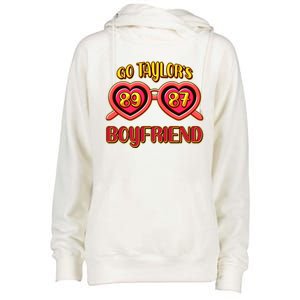 Go TaylorS Boyfriend Football Sports Fan Womens Funnel Neck Pullover Hood