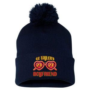 Go TaylorS Boyfriend Football Sports Fan Pom Pom 12in Knit Beanie