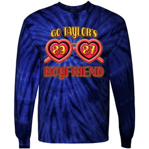 Go TaylorS Boyfriend Football Sports Fan Tie-Dye Long Sleeve Shirt