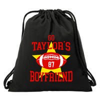 Go T.aylors Boyfriend Football Funny Go T.aylor's Boyfriend Drawstring Bag