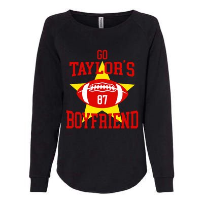 Go T.aylors Boyfriend Football Funny Go T.aylor's Boyfriend Womens California Wash Sweatshirt