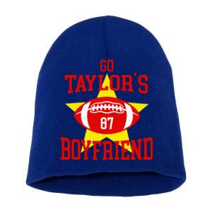 Go T.aylors Boyfriend Football Funny Go T.aylor's Boyfriend Short Acrylic Beanie