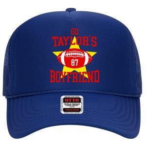 Go T.aylors Boyfriend Football Funny Go T.aylor's Boyfriend High Crown Mesh Back Trucker Hat