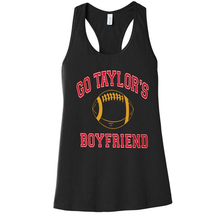 Go T.aylor's Boyfriend T.ravis K.elce Women's Racerback Tank